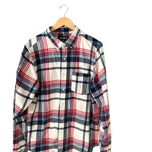 Chubbies Men's Plaid Shirt - Red, Blue, and White